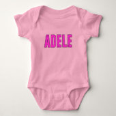 Adele Name für Adele Baby Strampler (Vorderseite)