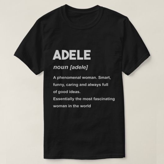 Adele Name T-Shirt (Design vorne)