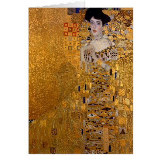 Adele Portrait Gustav Klimt Blank Note Card (Vorne)