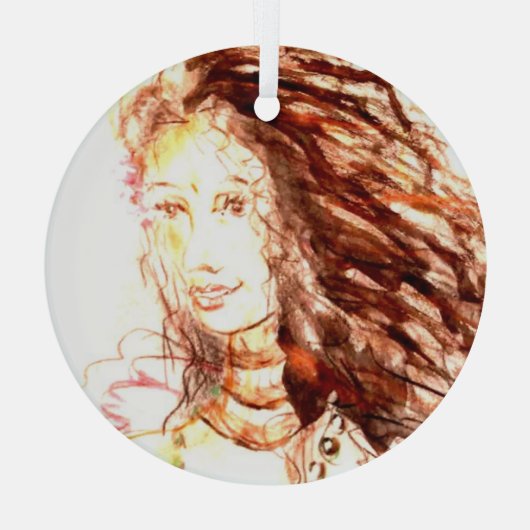 Adelia Ornament Aus Glas (Rückseite)