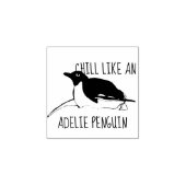 Adelie Penguin Gummistempel (Prägung)