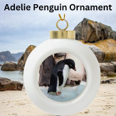Adelie Penguin Keramik Kugel-Ornament