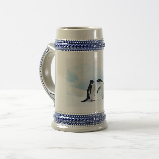 Adelie Penguins Bierglas (Vorderseite Links)