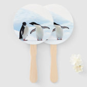 Adelie Penguins Fächer (Vorne und Hinten)
