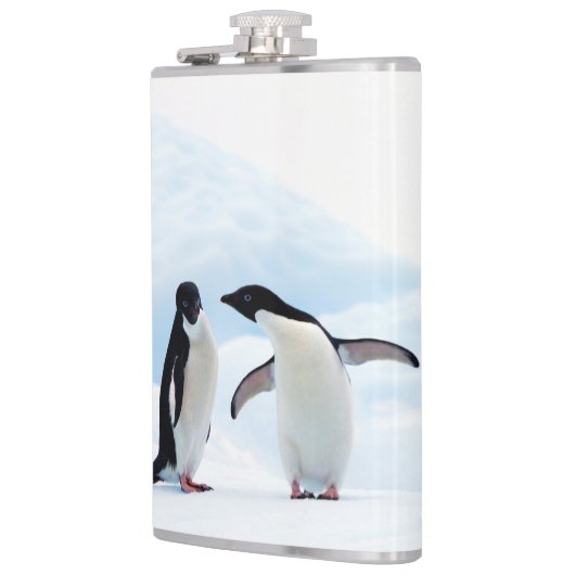 Adelie Penguins Flachmann (Links)