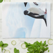 Adelie Penguins Geschirrtuch (Gefaltet)