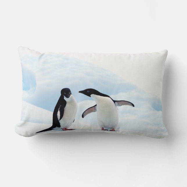 Adelie Penguins Lendenkissen (Vorderseite)