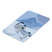 Adelie Penguins (Pygoscelis adeliae) auf Eis, Magnet (Linke Seite)