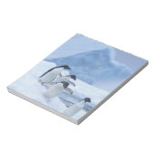 Adelie Penguins (Pygoscelis adeliae) auf Eis, Notizblock (Rotiert)