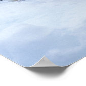 Adelie Penguins (Pygoscelis adeliae) auf Eis, Poster (Ecke)