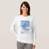 Adelie Penguins (Pygoscelis adeliae) auf Eis, T-Shirt (Vorne ganz)