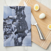 Adelie Penguins Pygoscelis adeliae Handtuch (Viertel Falte)