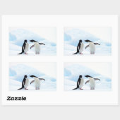 Adelie Penguins Rechteckiger Aufkleber (Blatt)