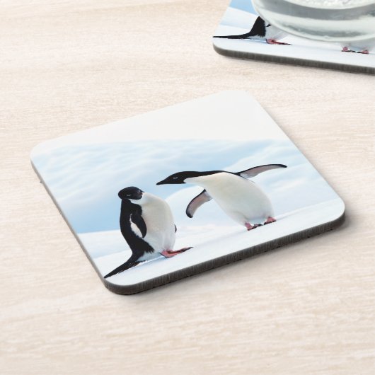 Adelie Penguins Untersetzer (Linke Seite)