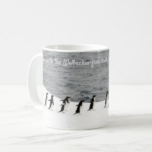 Adélie Penguins von RoseWrites gerettet Kaffeetasse (Vorderseite Links)