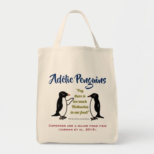 Adélie Penguins von RoseWrites Tragetasche (Vorne)