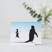 Adélie Pinguin Dancer und Friend Postkarte (Stehend Vorderseite)