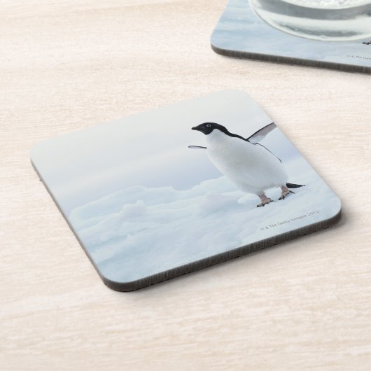 Adelie-Pinguin, die Antarktis Untersetzer (Linke Seite)