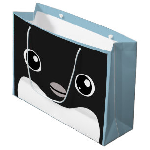 Adelie-Pinguin-Geschenk-Tasche Große Geschenktüte