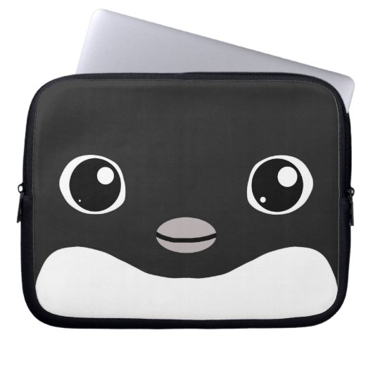 Adelie-Pinguin-Laptop-Hülse Laptopschutzhülle (Vorderseite)