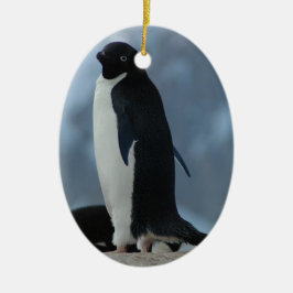 Adelie-Pinguin-Weihnachtsverzierung Keramikornament