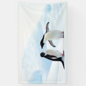 Adelie Pinguine Banner (Vertikal)