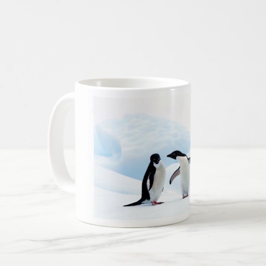 Adelie Pinguine Kaffeetasse (Vorderseite Links)