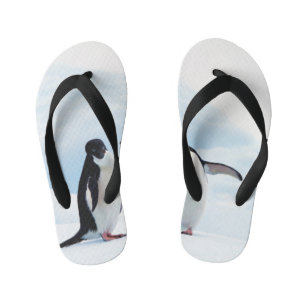Adelie Pinguine Kinderbadesandalen