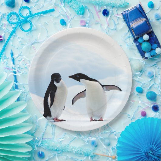 Adelie Pinguine Pappteller (Party)