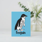 Adelie Pinguine Postkarte (Stehend Vorderseite)