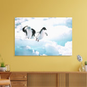 Adelie Pinguine (pygoscelis adeliae) Antarktis Leinwanddruck (Insitu (Wohnzimmer))