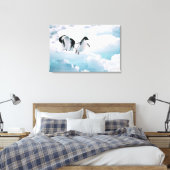 Adelie Pinguine (pygoscelis adeliae) Antarktis Leinwanddruck (Insitu (Schlafzimmer))