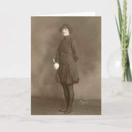 Adeline Gehrig Fencing 1924 Olympia Note Card Karte