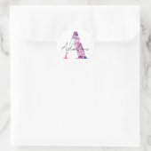 Adeline name Custom Sticker Girls Label Floral A (Tasche)