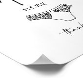 ADELLA Drop Your Panties Bachelorette Game Sign Poster (Ecke)