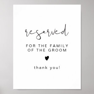 ADELLA Edgy Minimal reserviert für Familie der Brä Poster