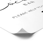 ADELLA Edgy Minimalistisch Winter Hot Cocoa Bar Poster (Ecke)