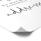 ADELLA Edgy Modern Address the Envelope Sign Poster (Ecke)