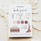 ADELLA Edgy Modern EDITABLE Bridesmaid Info Card Einladung