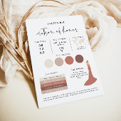 ADELLA Edgy Modern EDITABLE Bridesmaid Info Card Einladung