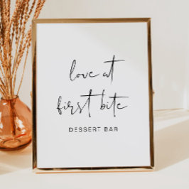 ADELLA Edgy Modern Minimalistisch Dessert Bar Post Poster