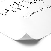 ADELLA Edgy Modern Minimalistisch Dessert Bar Post Poster (Ecke)