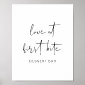 ADELLA Edgy Modern Minimalistisch Dessert Bar Post Poster (Vorne)