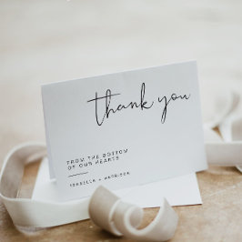 ADELLA Edgy Modern Minimalistisch Simple Vielen Da Dankeskarte