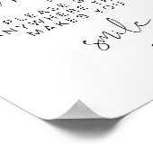 ADELLA Edgy Modern Sit Anywhere No Assigned Seats Poster (Ecke)