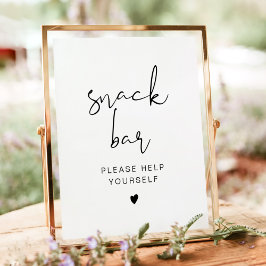 ADELLA Edgy Moderne Minimalistische Snack Bar Poster