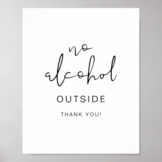 ADELLA Edgy Modernes Minimalistisches Alkoholfrei Poster (Vorne)