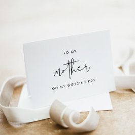 ADELLA für meine Mutter auf meiner Hochzeitstagska Dankeskarte