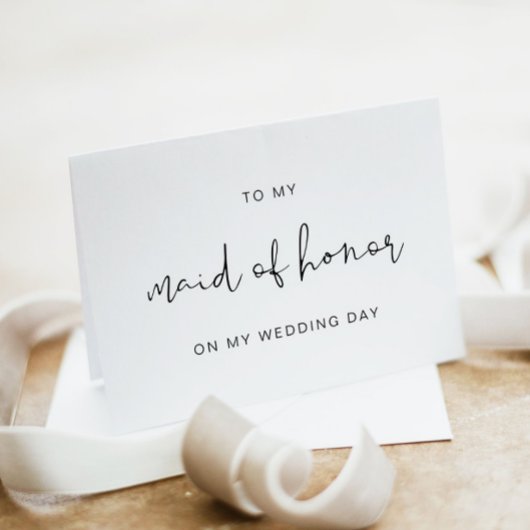 ADELLA für meine Trauzeugin auf meiner Hochzeitsta Dankeskarte