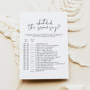 ADELLA ganz einfach, was der Groom sagte, Bridal G Einladung